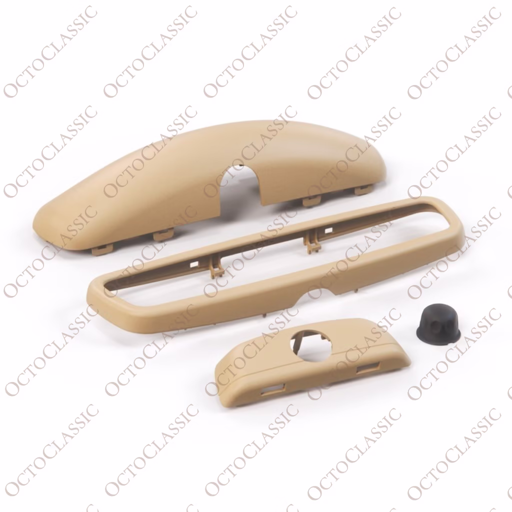 R129 A124 Rear-View Mirror Cover – Complete (Frame + Shell) Version E