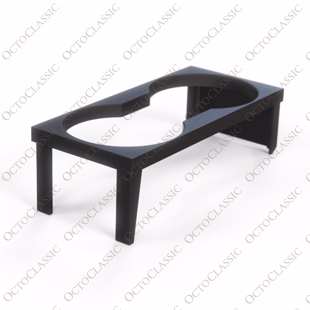 Audi 80 B3/B4 Portavasos doble dedicado versión corta Negro