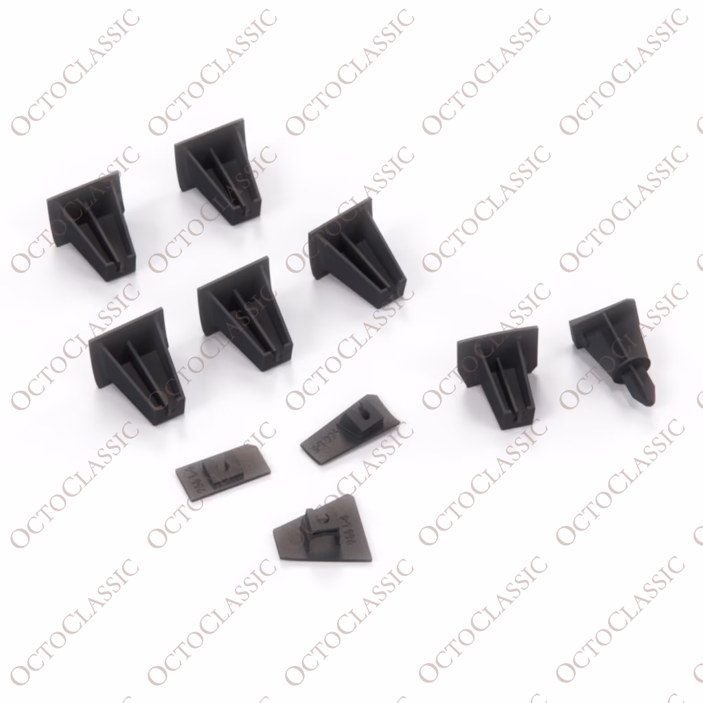Jaguar XK8 XKR Türverkleidungs-Reparaturhalterung / Cliphalterung, 10er-Set, links oder rechts, schwarz, BK6243DAA, ML6247DAA, BK6235DAA, BK6237DAA, BK6241/1DAA, BK6239DAA