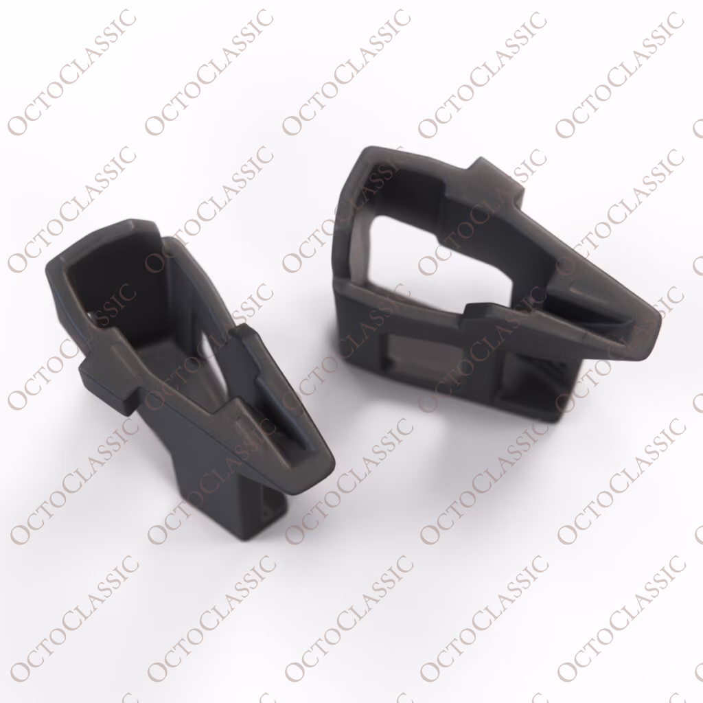 Kit de reparación de soporte de goma para techo corredizo Fiat 500, juego de 2, negro