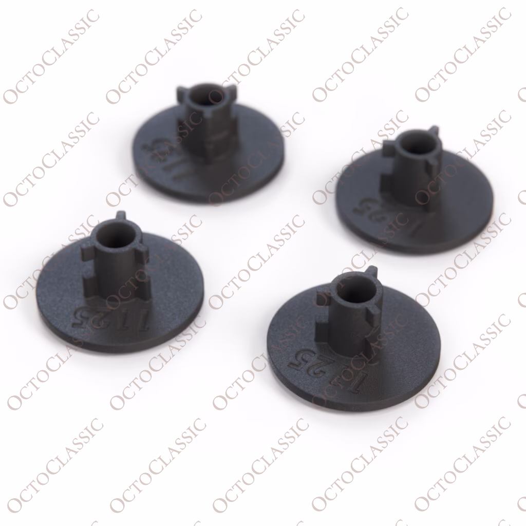 Pontiac GTO Teppich-Fußmatten-Verriegelungsclips Halterungen 4er-Set Schwarz LMP1001