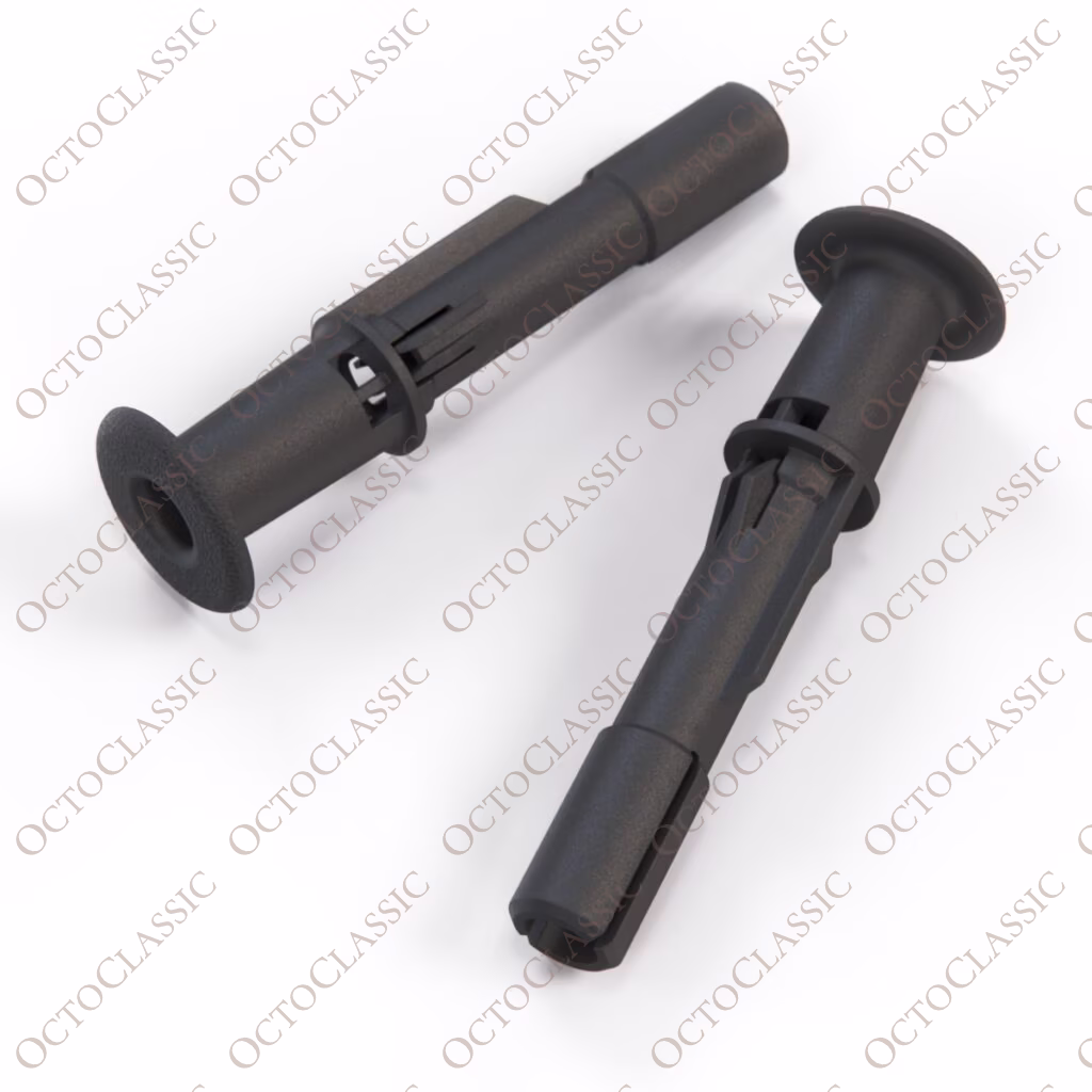 Juego de 2 carcasas de montaje para reposacabezas Range Rover Classic, color negro BTR3636 / MUC2338 / YXX2777