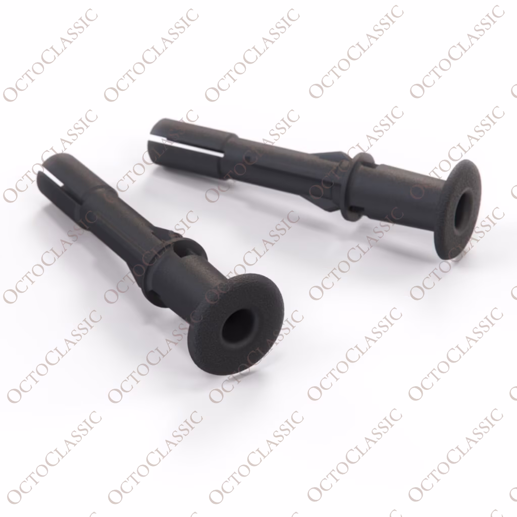 Juego de 2 carcasas de montaje para reposacabezas Range Rover Classic, color negro BTR3636 / MUC2338 / YXX2777