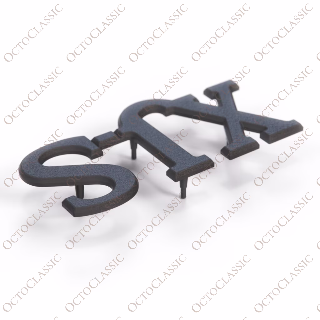 Emblema posteriore Jaguar XJS nero BCC3665