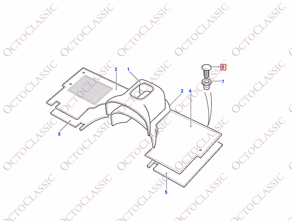 Land Rover Defender Discovery Fastener-Drive 5er-Set Schwarz MXC5451LOY