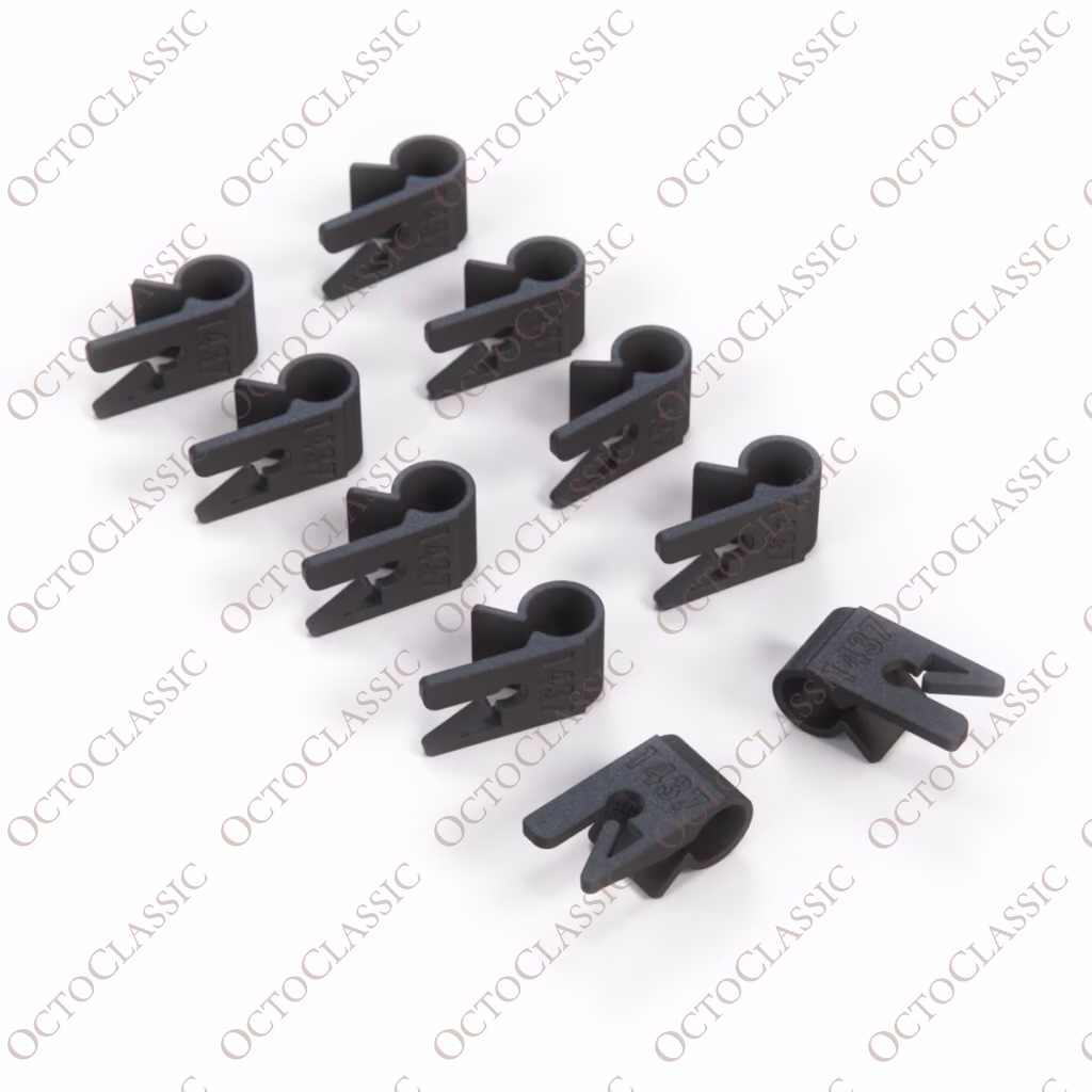 Juego de 10 clips para la línea de combustible de Ford Capri, color negro