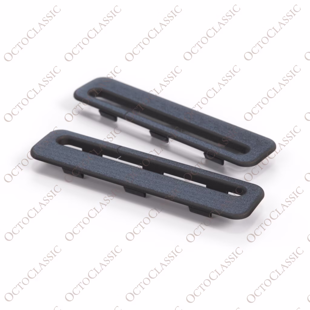 Zestaw 2 czarnych prowadnic paska Mitsubishi Eclipse 7000C795 i 7000C796