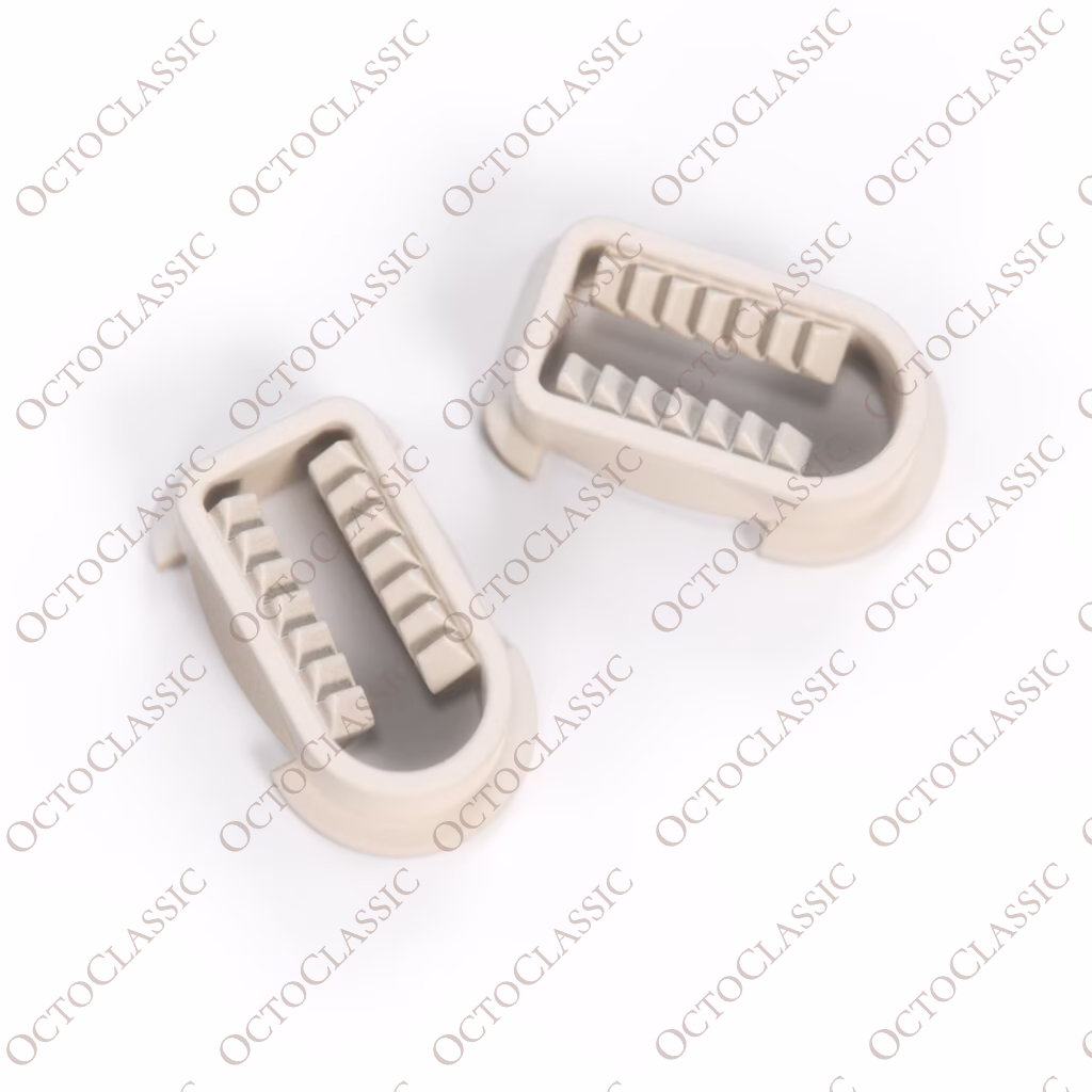 Mercedes R129 Side View Mirror Triangle Fastener Clips Set di 2 Bianco
