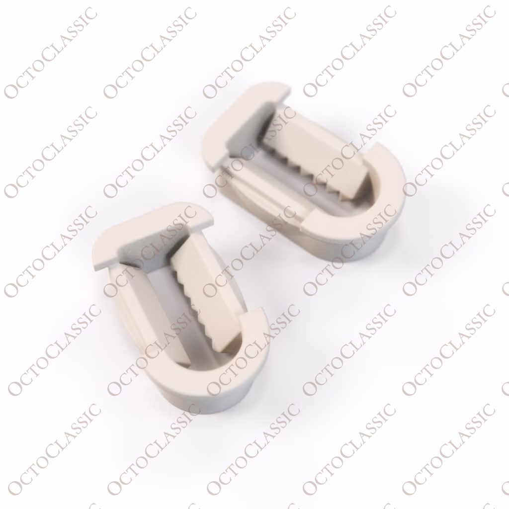 Mercedes R129 Side View Mirror Triangle Fastener Clips Set di 2 Bianco