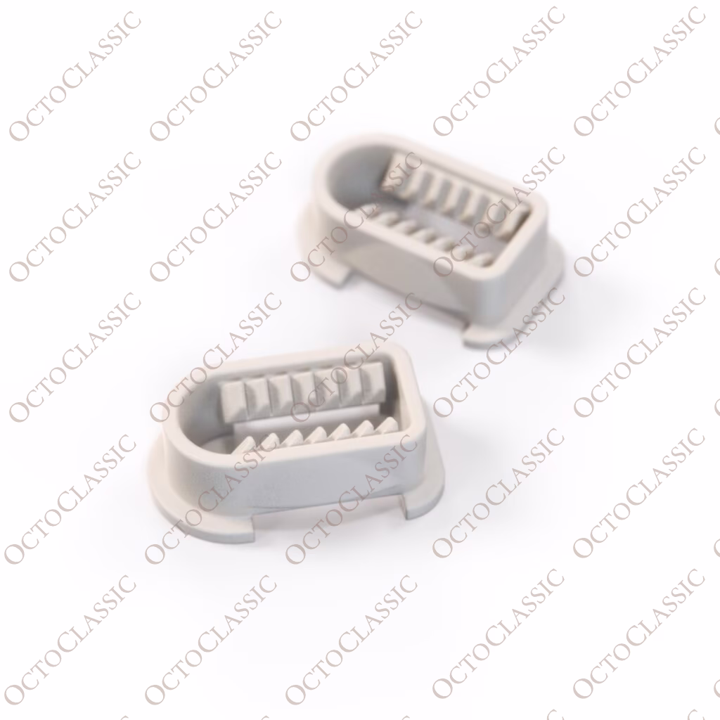 Mercedes R129 Side View Mirror Triangle Fastener Clips Set di 2 Bianco