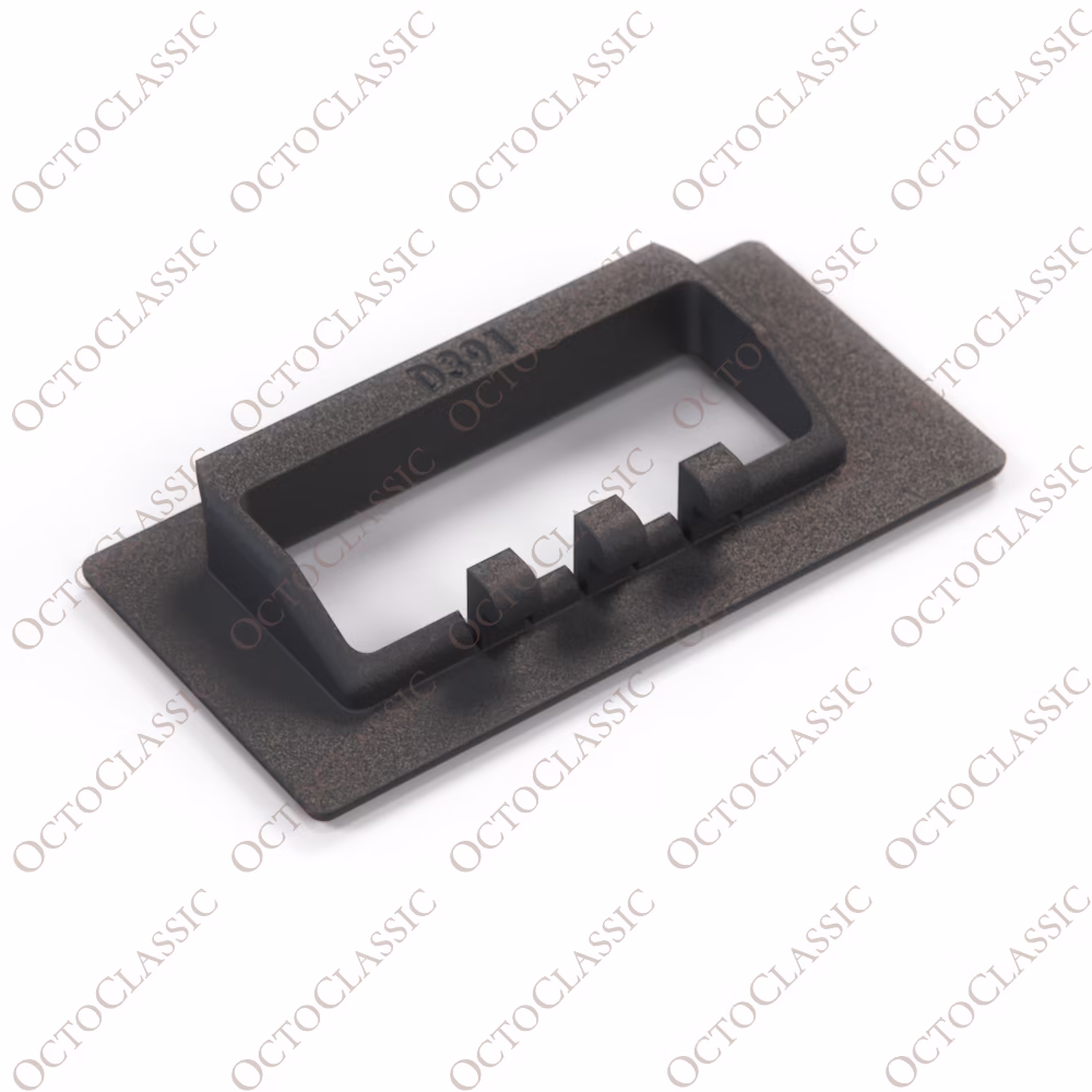 VW Corrado Trim Plate For Seat Belt Guide Black 535868523