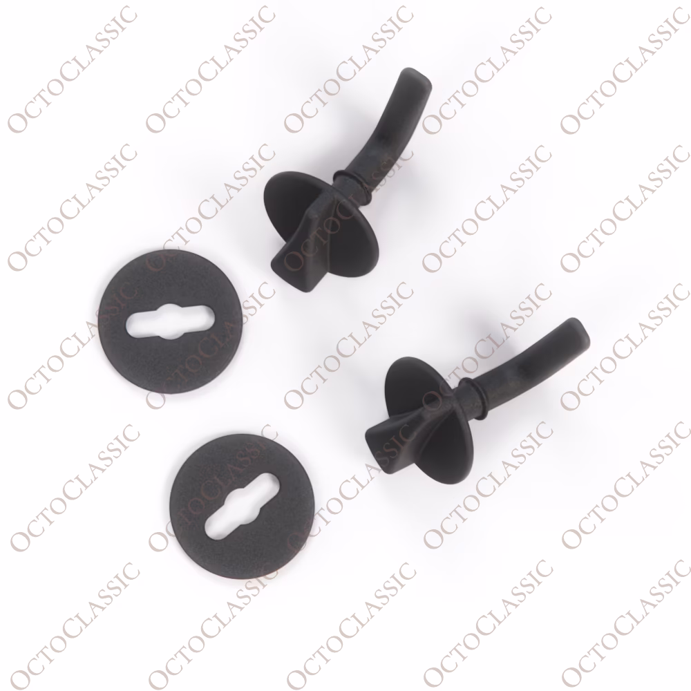 BMW E23 E24 Trunk Trim Panel Lock Set Of 2 Black 51471872820