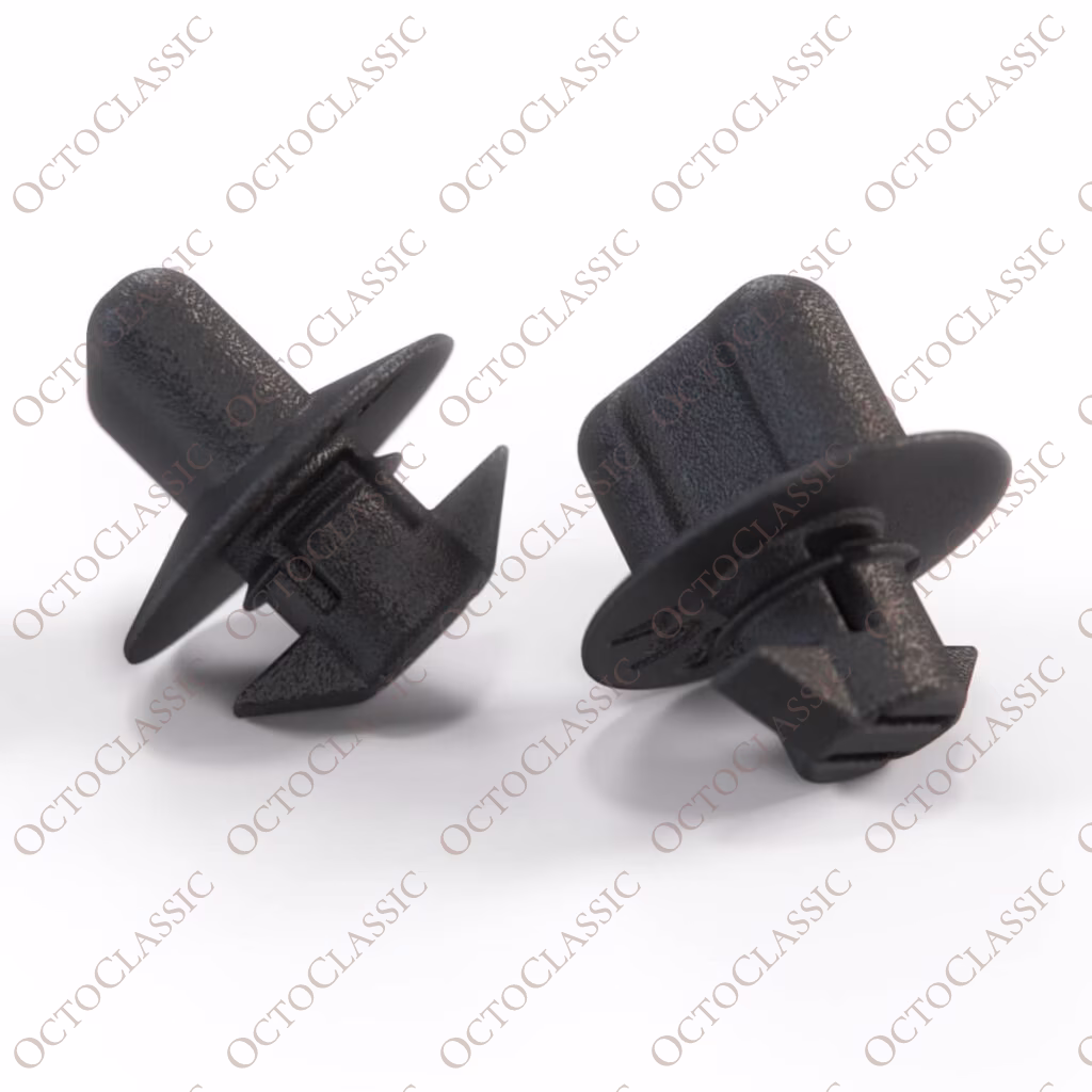 Mazda RX7 Rear Cargo Plastic Carpet Hold Downs Set di 2 Nero