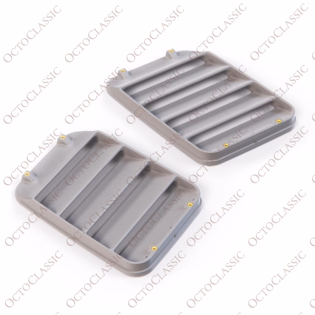 Ford Sierra Cosworth MK1 Osłona otworów wentylacyjnych maski para zagruntowana wysokość 25 mm 1661742 i 1661743