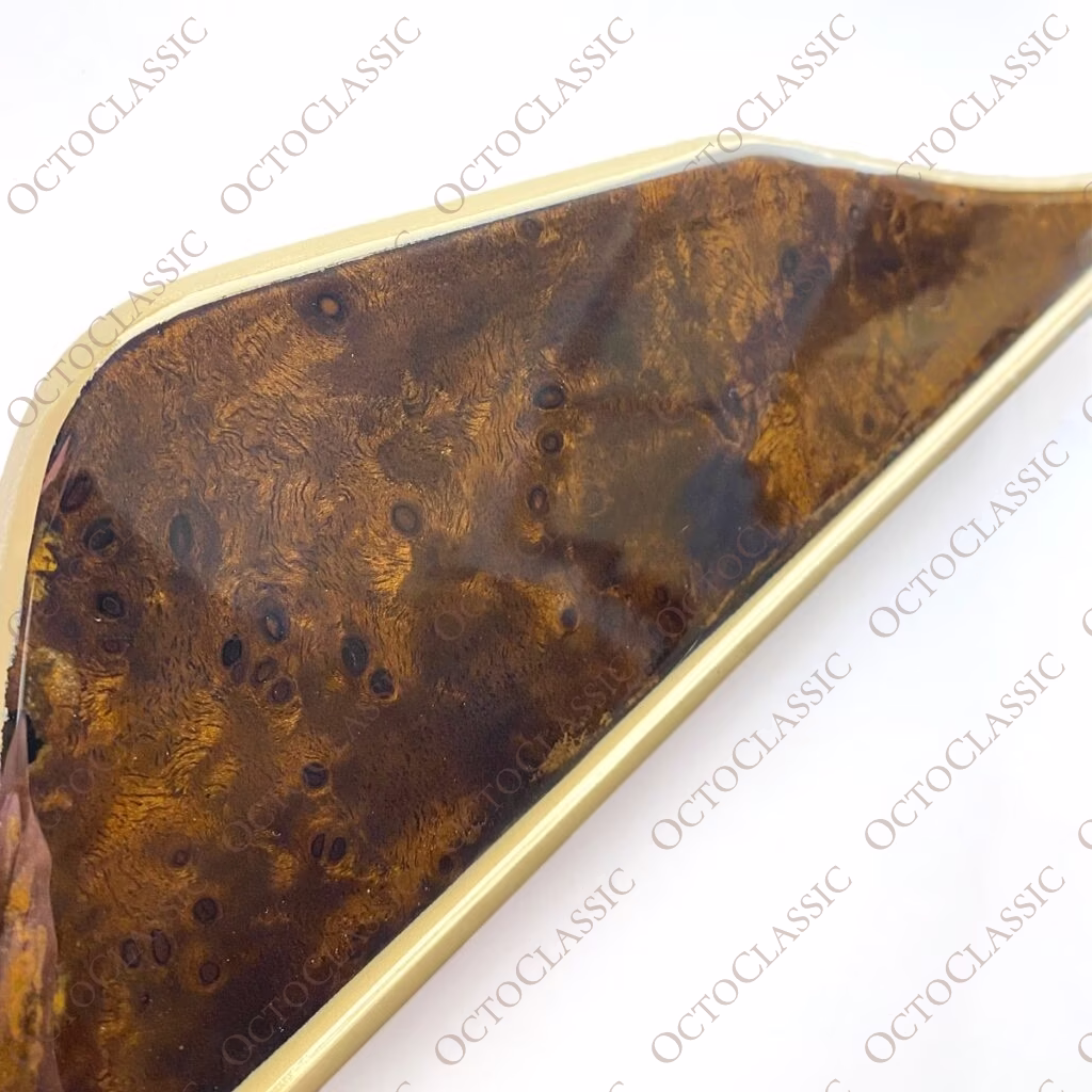 C126 Custom Seat Belt Side Cover Wood And Interior Color (Mercedes W126 coupe 1266920922, 1266921022 )