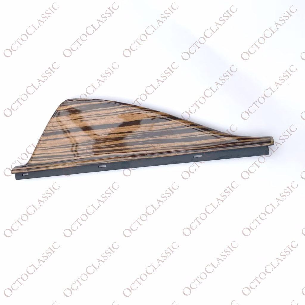 Mercedes W124 C124 Funda para cinturón de seguridad personalizada para el lado izquierdo o derecho de madera de zebrano A1246921122 / A1246921222