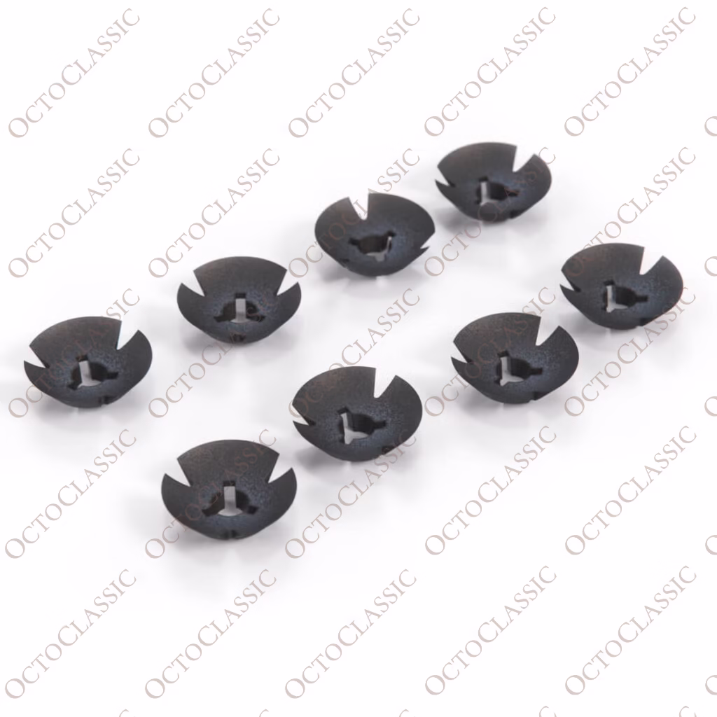 Fiat 124 Sport Coupe Hood Grille Clip Set Of 8 Black