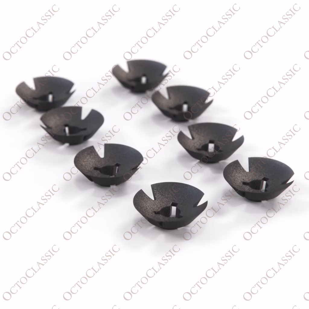 Fiat 124 Sport Coupe Hood Grille Clip Set Of 8 Black