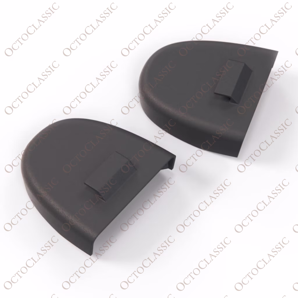 Fiat 124 Spider Sport Coupe Copertura Ancoraggio Cintura di Sicurezza Set di 2 Nero