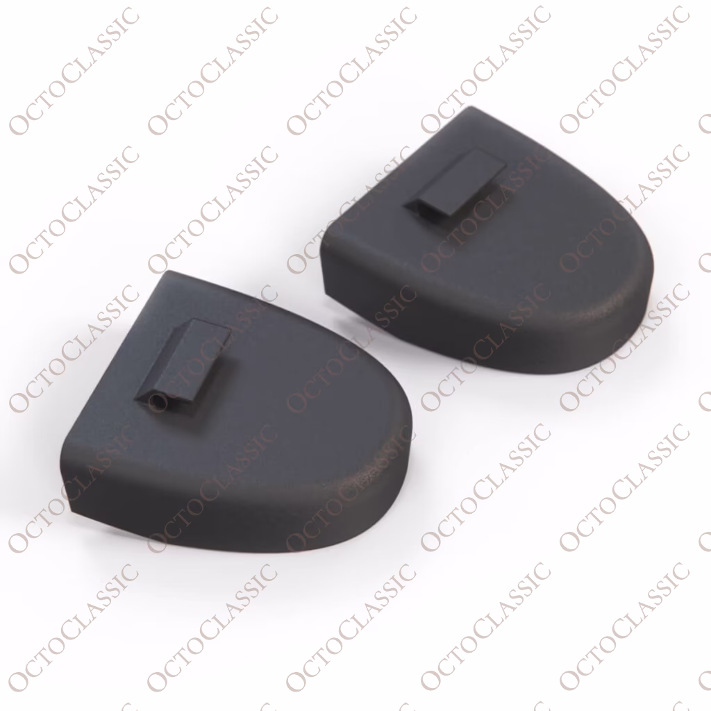 Fiat 124 Spider Sport Coupe Copertura Ancoraggio Cintura di Sicurezza Set di 2 Nero