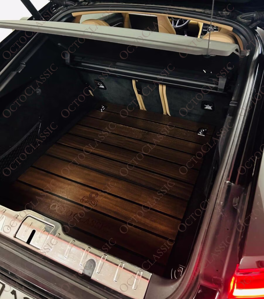 Porsche Panamera (971) Ekskluzywna Pokrywa Bagażnika z Drewna