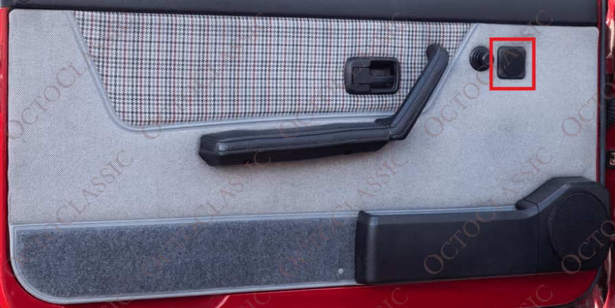 VW Golf Rabbit MK1 Cabriolet Sportline Pokrywa Głośnika Drzwi 155035411A