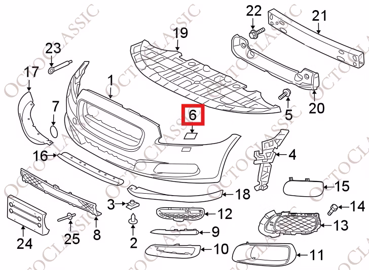 Jaguar X351 XJL XJ XJR Headlight Washer Cover Set Of 2 Left And Right Primed C2D3561 / C2D3560