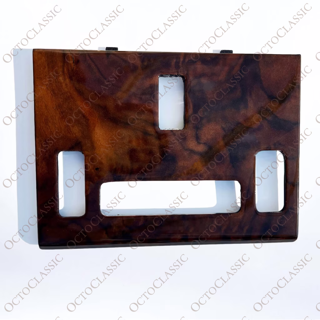 Mercedes SL R107 W107 Heater Console Control Panel Wood Trim Zebrano / Walnut A1076804509
