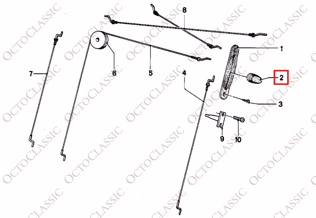 BMW E10 E21 E24 Manopola Sblocco Schienale Sedile Nera 52101844699