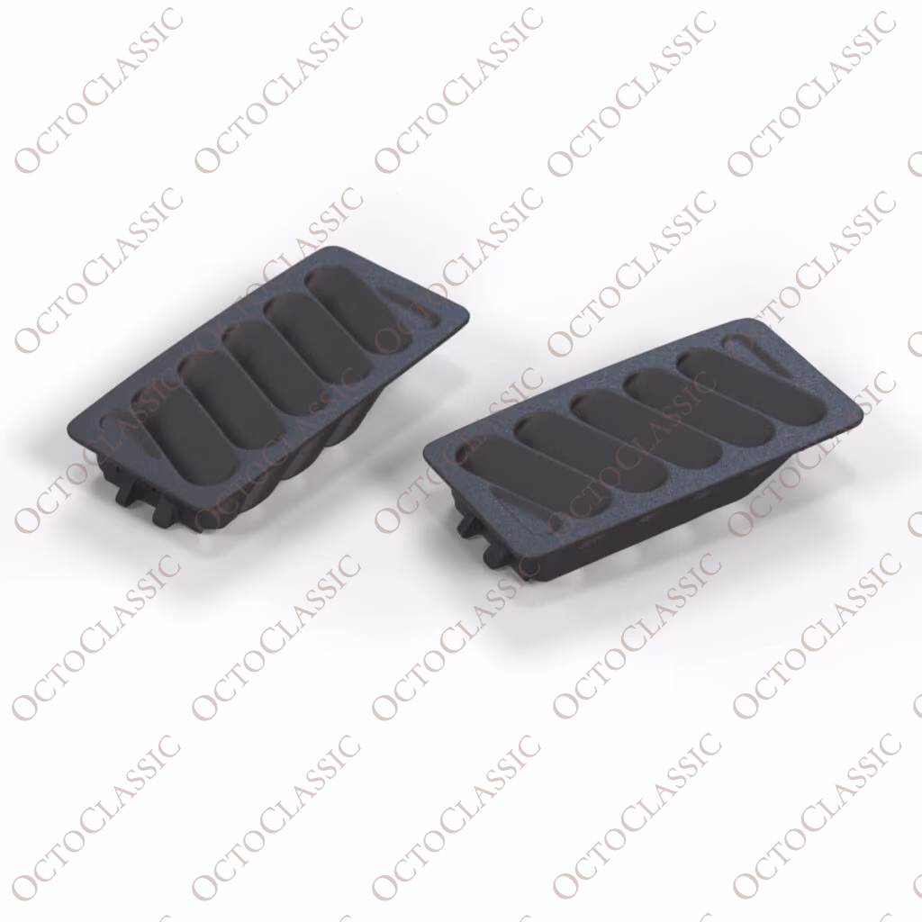 Volkswagen Corrado Dashboard Air Defrost Vent Grille Set Of 2 Black 535819751 / 535819752
