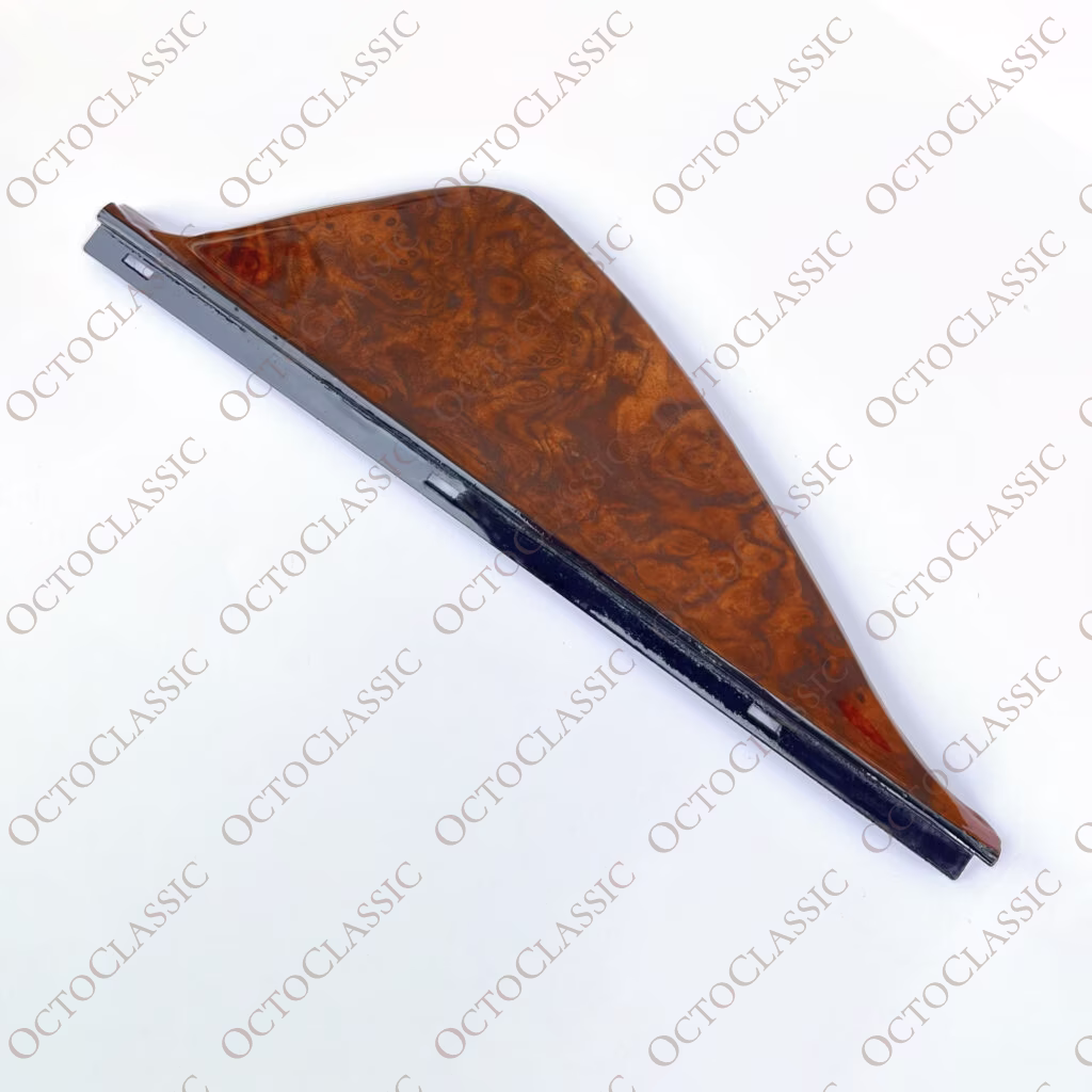Mercedes W124 C124 Funda para cinturón de seguridad personalizada para el lado izquierdo o derecho de madera de zebrano A1246921122 / A1246921222