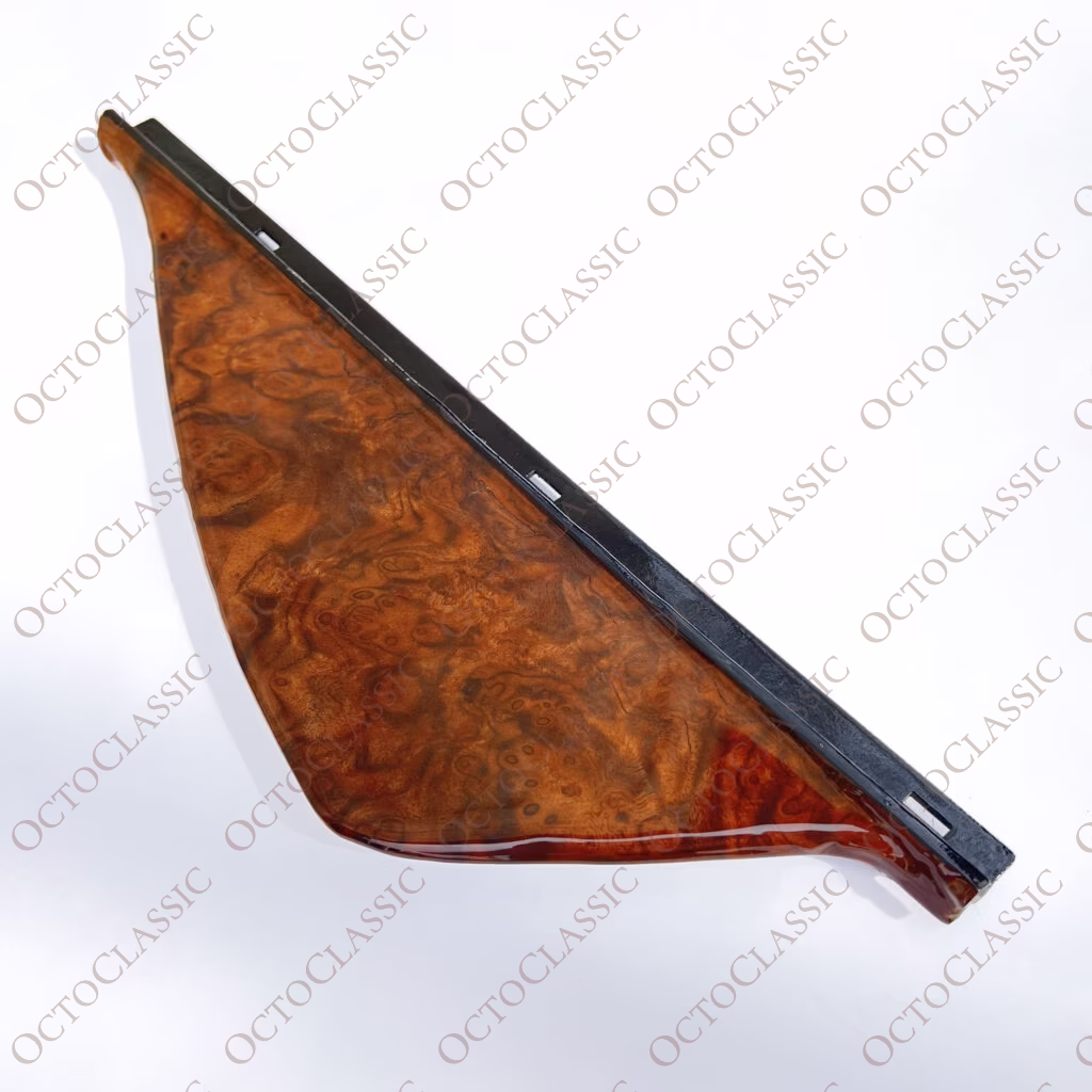 Mercedes W124 C124 Funda para cinturón de seguridad personalizada para el lado izquierdo o derecho de madera de zebrano A1246921122 / A1246921222
