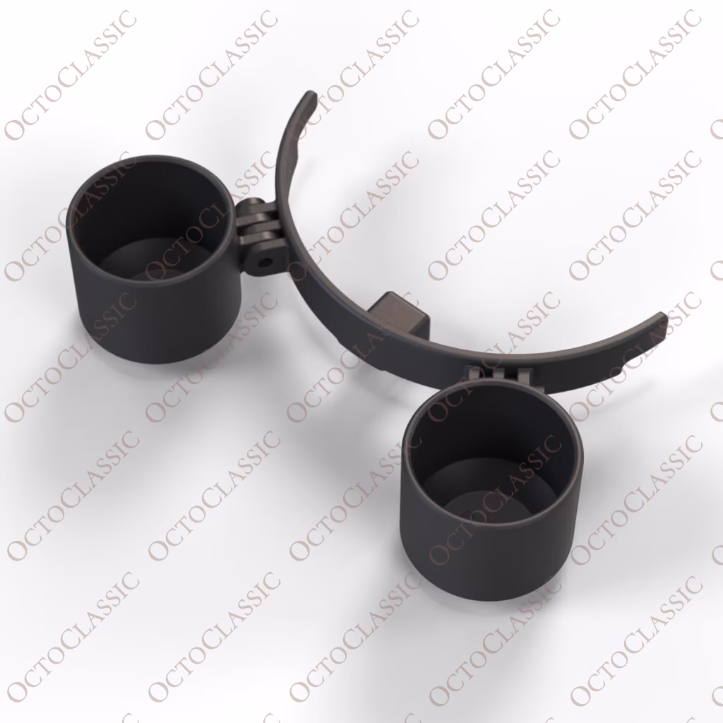 BMW E36 Soporte Doble para Medidor Montado en la Columna de Dirección 52mm Negro