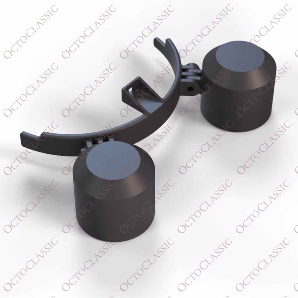 BMW E36 Soporte Doble para Medidor Montado en la Columna de Dirección 52mm Negro