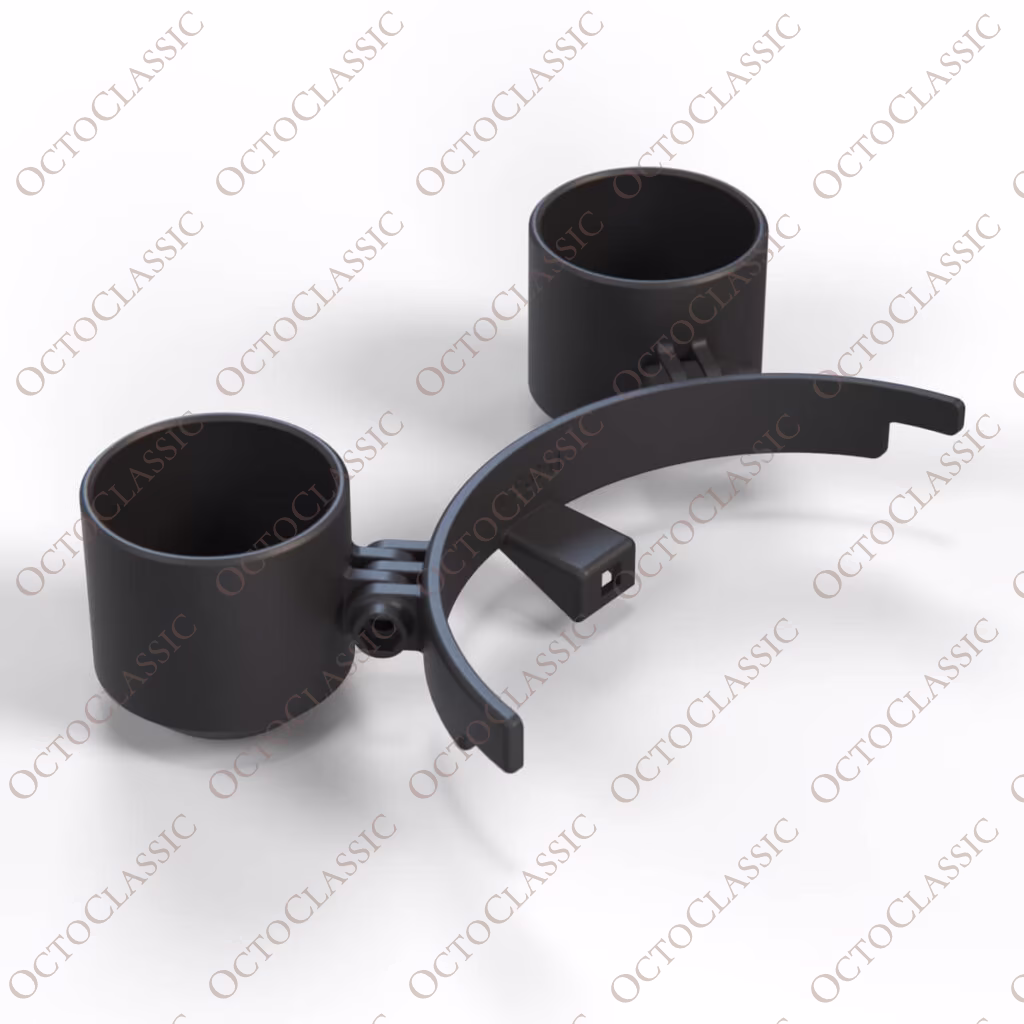 BMW E36 Soporte Doble para Medidor Montado en la Columna de Dirección 52mm Negro