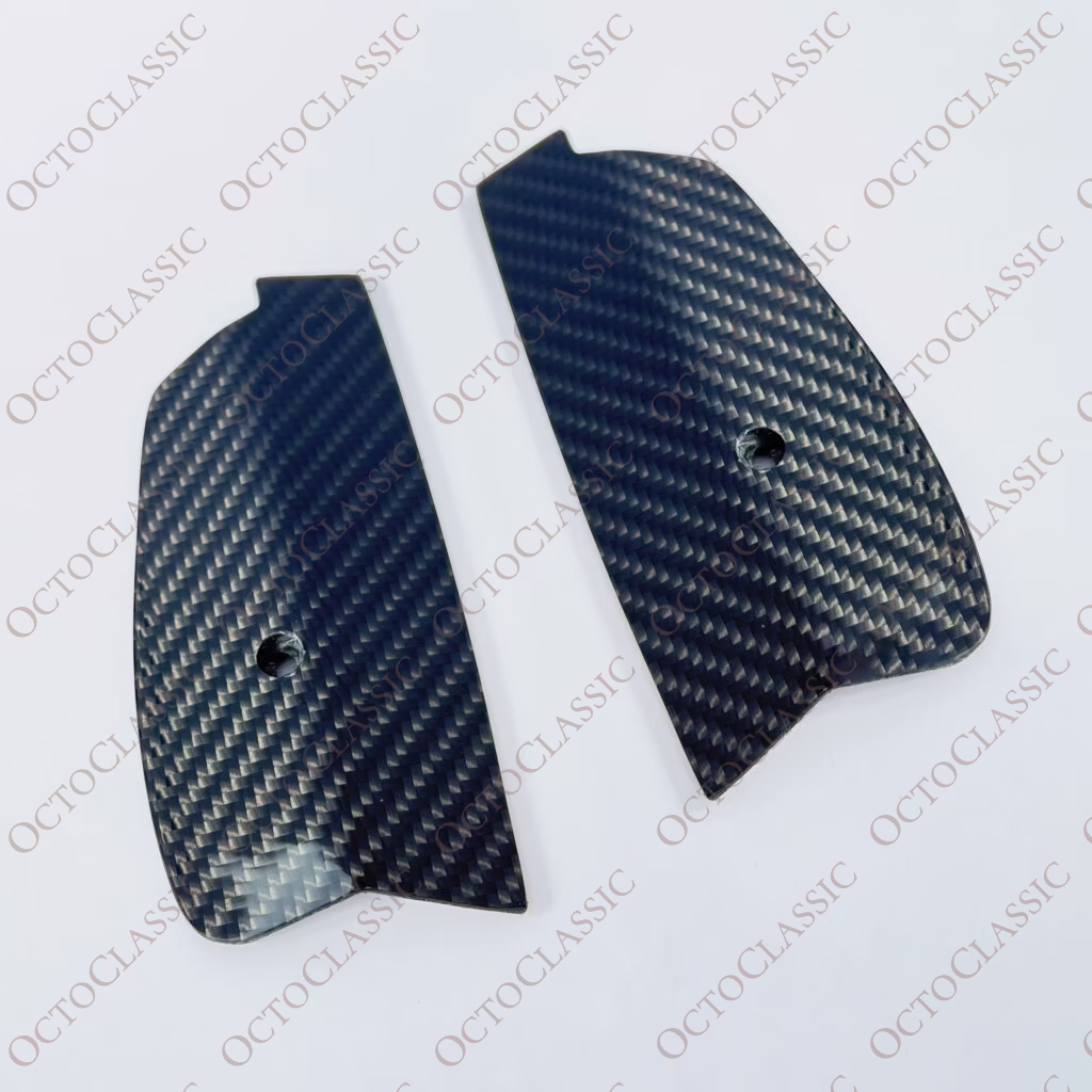 Porsche 911 Carrera 964 993 Door End Trim Set Of 2 Carbon 91155542100 / 91155542200