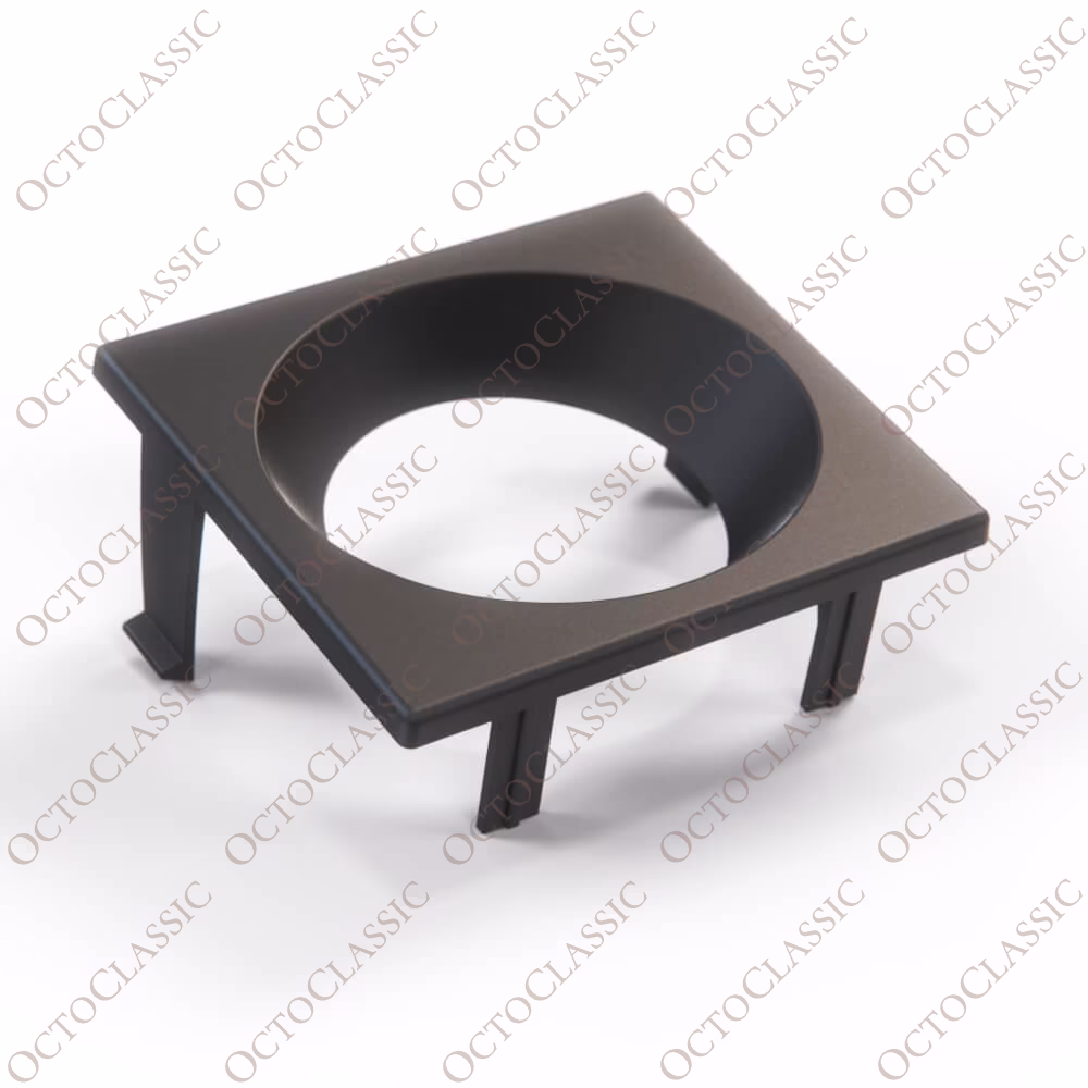 Volvo 240 Moldura de panel para medidor turbo del salpicadero Negra 1259730