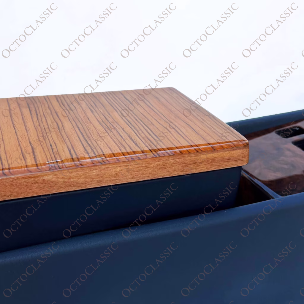Mercedes W124 Zentralarmlehne Leder- und Holzbox