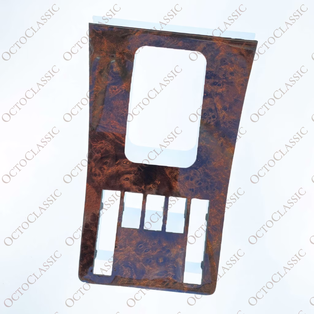 Mercedes W126 C126 SEC Copertura Consolle Centrale Legno 8 Versioni Zebrano / Noce A1266803409