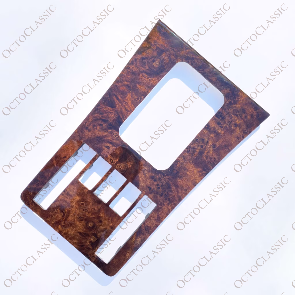 Mercedes W126 C126 SEC Copertura Consolle Centrale Legno 8 Versioni Zebrano / Noce A1266803409