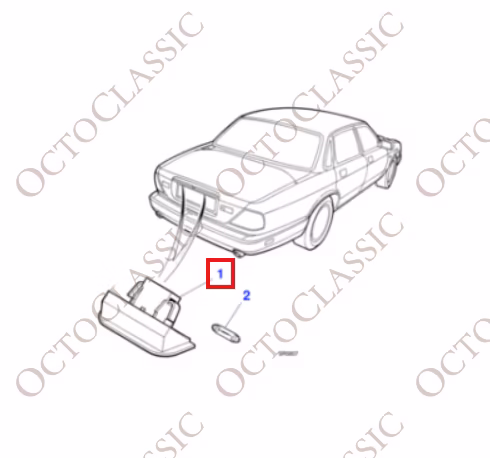 Jaguar XJ6 XJ8 XJR Vanden Plas Oświetlenie tablicy rejestracyjnej czarne LNA5070AC