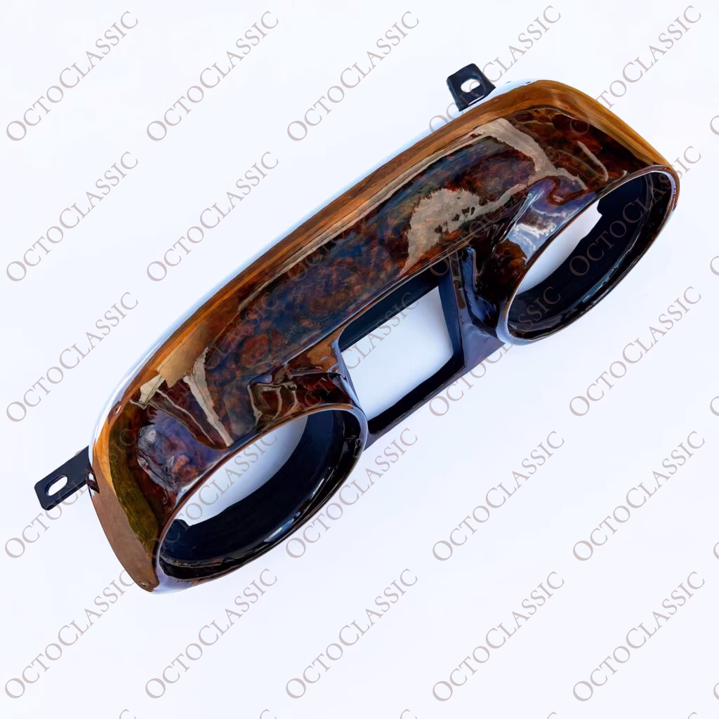 Mercedes W111 W112 Coupé / Cabriolet Cornice contachilometri strumenti in legno Zebrano / Noce A1116805979