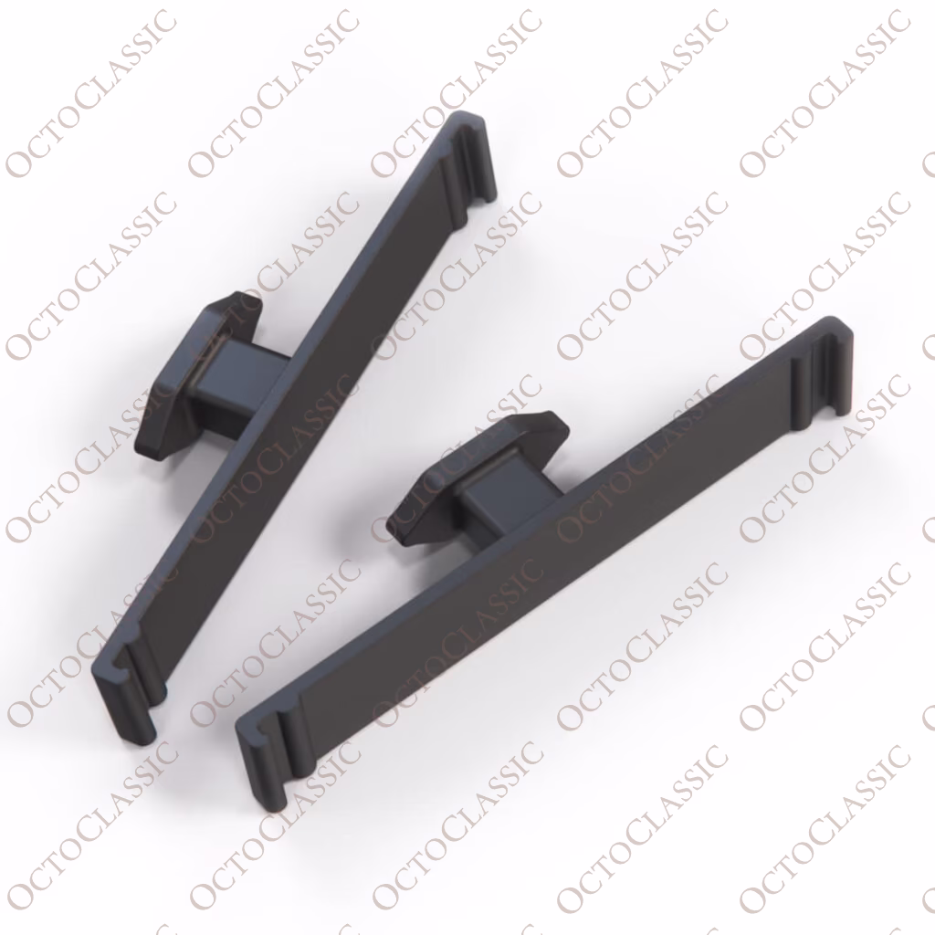 Audi RS6 C6 Supporti targa senza cornice Set Nero