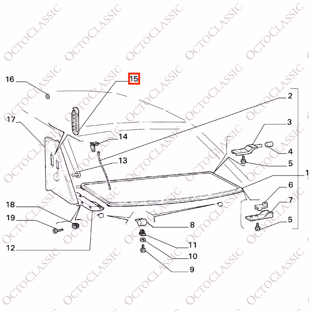 Lancia Delta HF Integrale EVO Rejilla Corta de Ventilación Pilar C Negra 176327580