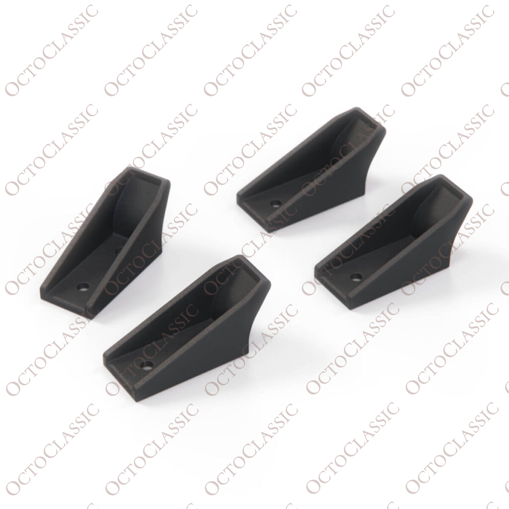 BMW E34 Touring Boot Floor Panel Hinge Hook Set Of 4 Black 51478149203 8149203