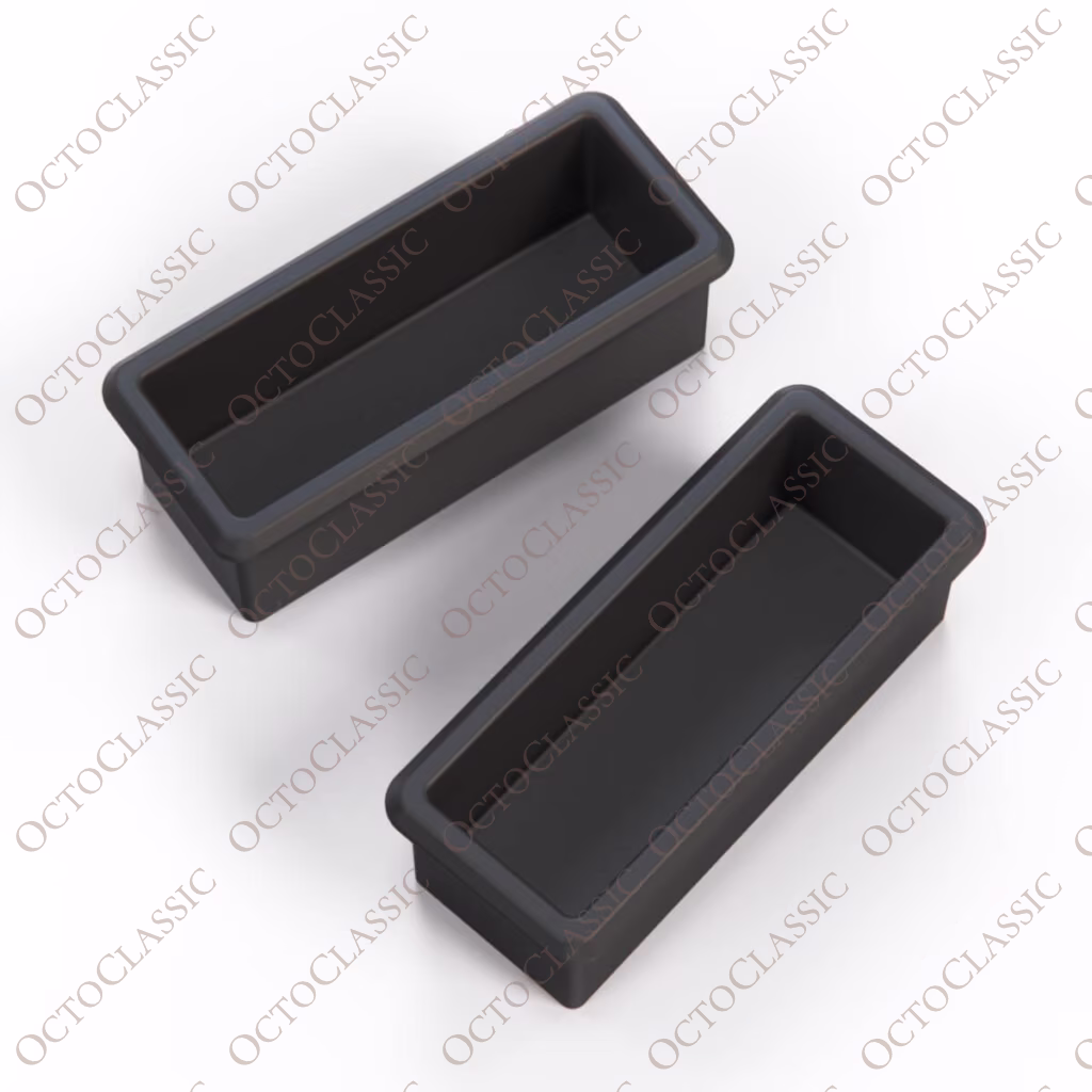 Jaguar XJS Vassoio Posacenere Console Centrale Ski Slope Set di Ricambio 2 Pezzi Nero