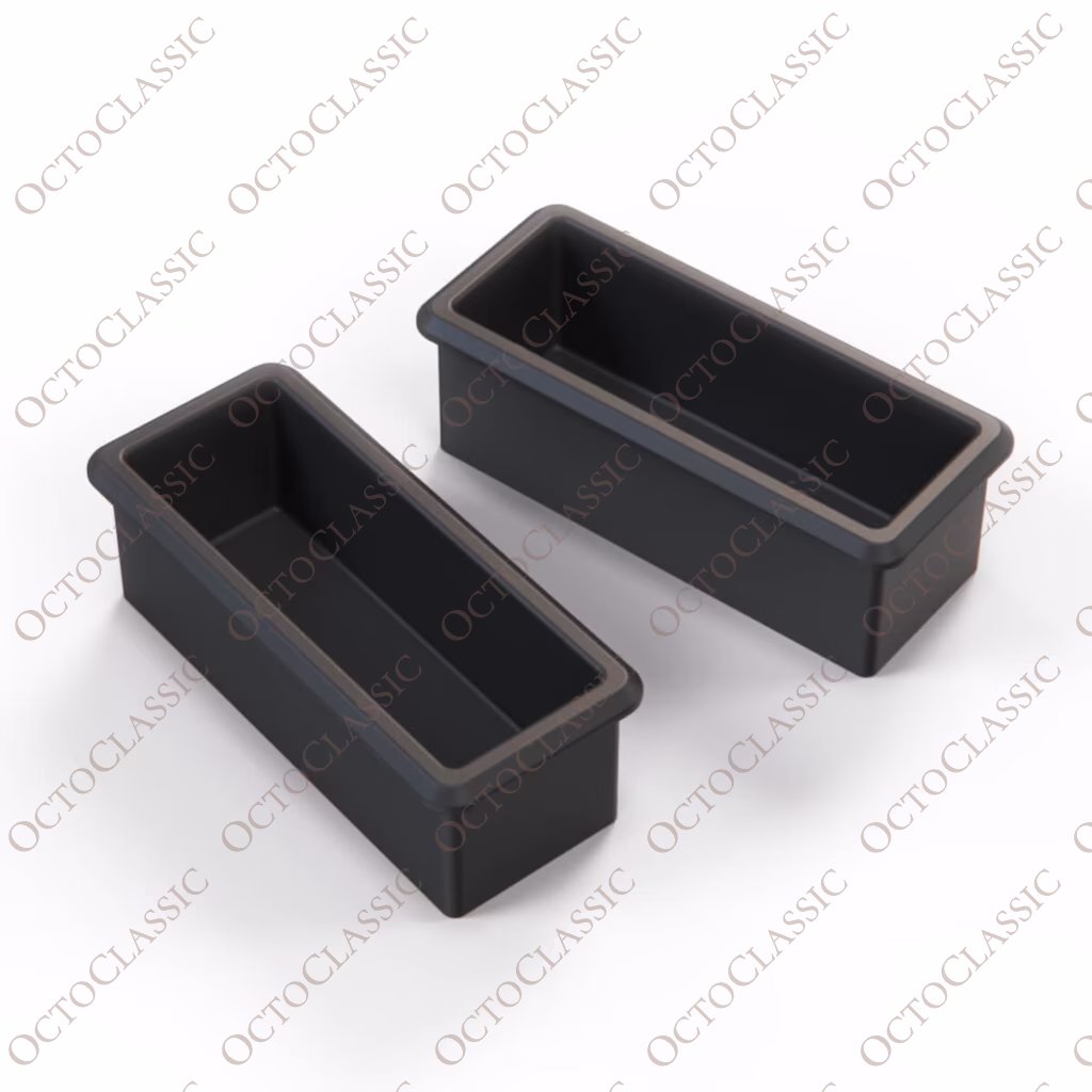 Jaguar XJS Vassoio Posacenere Console Centrale Ski Slope Set di Ricambio 2 Pezzi Nero