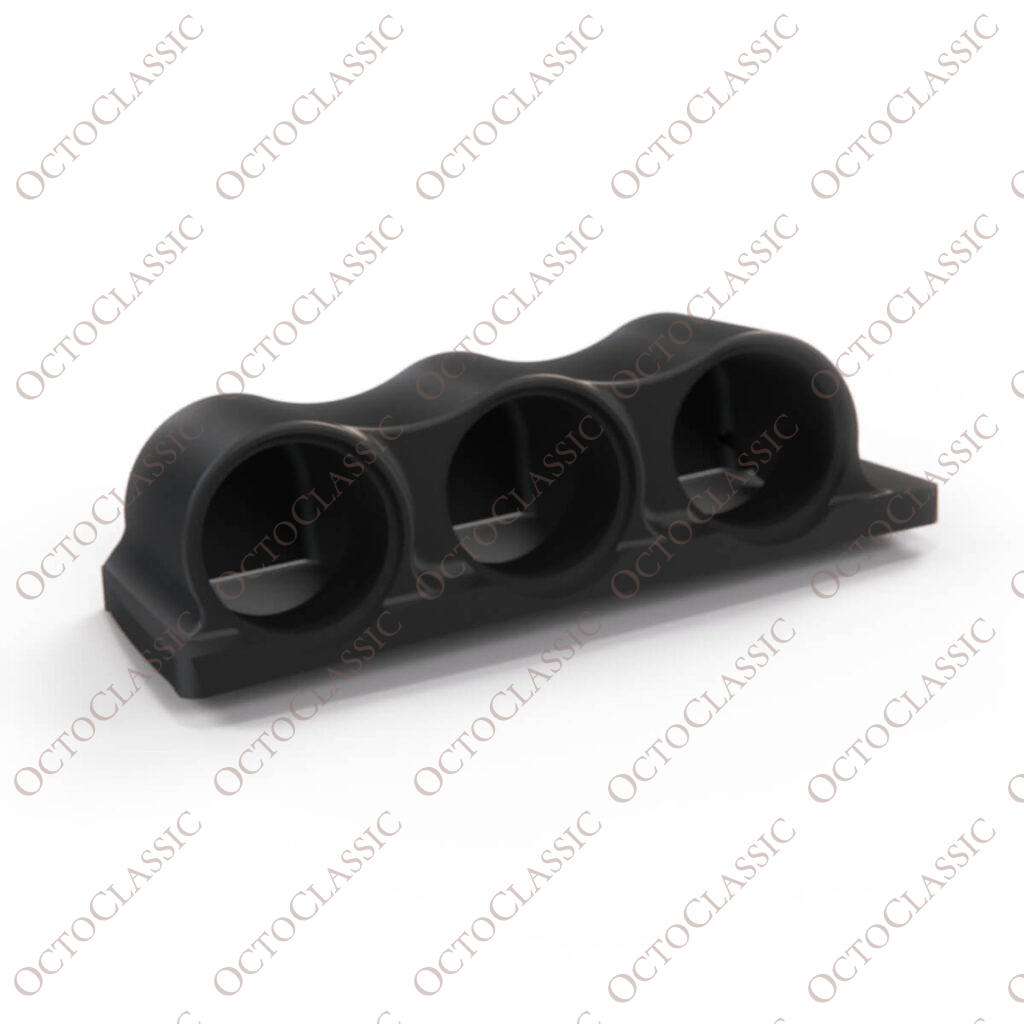 Skoda Octavia II Triple Gauge Pod 52mm Storage Compartment Center Air Vent LHD Black 1Z0820951