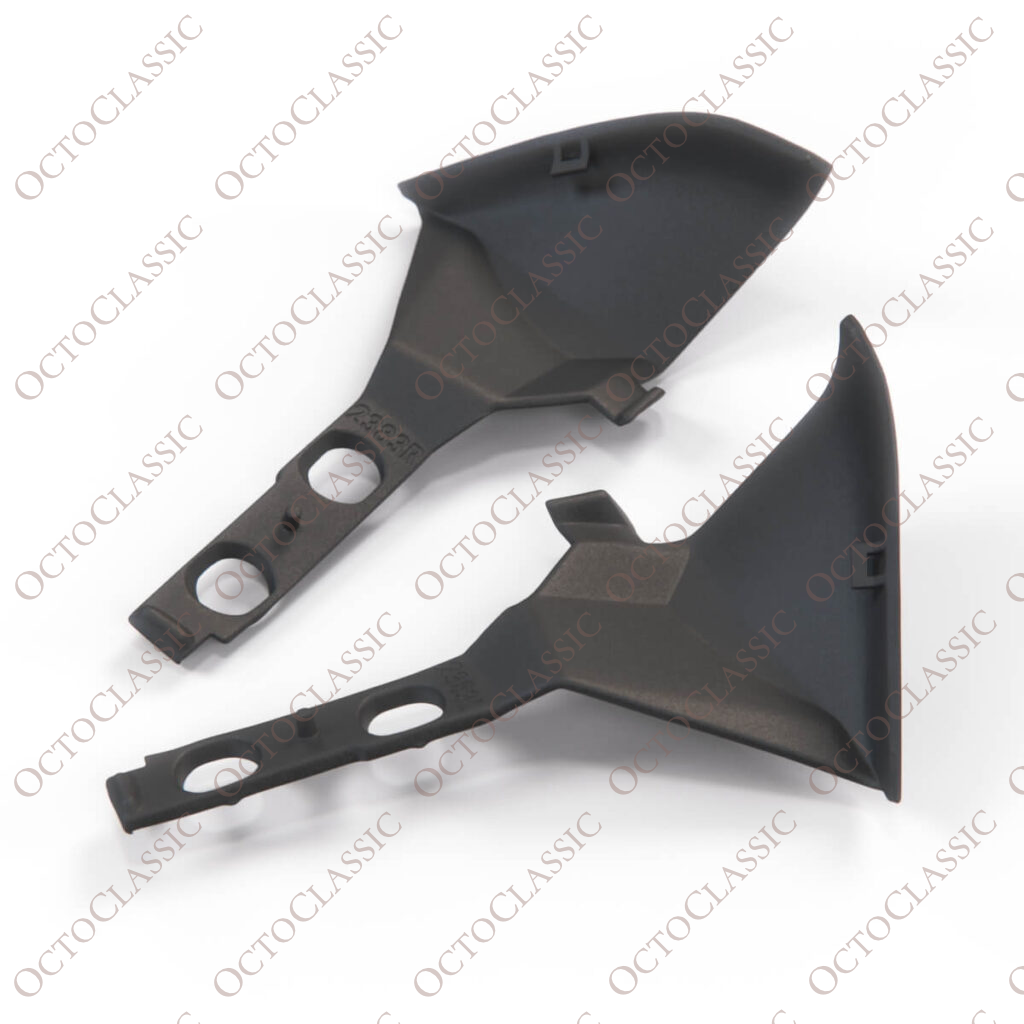 Honda Civic Hatchback EF Rear Roof Wing Covers Set Of 2 Black