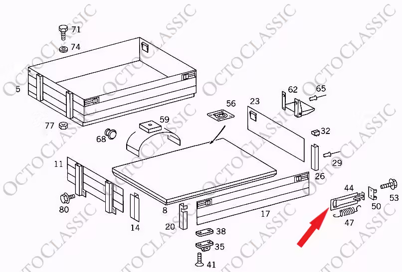 VW T4 Transporter LT2 MB Sprinter Opel Movano Hengineering I Side Cargo Door Handle Black A0006300290 / 7D5829453 VW T4 Transporter LT2 MB Sprinter Opel Movano Hengineering I Side Cargo Door Handle Black A0006300290 / 7D5829453